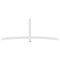 Ekena Millwork Bellingham Architectural Grade PVC Gable Bracket, 108"W x 40 1/2"H x 2"D x 4"F, 9/12 Pitch GBP108X41X0204BEL00 - alternate 2